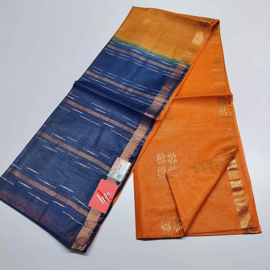 Ethereal Kota Silk Saree with Woven Floral Motifs